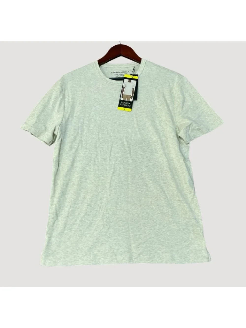 NWT Banana Republic Men's S Luxe Touch Tee Tan 100% Cotton